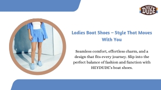 Ladies Boat Shoes – Style That Moves With You