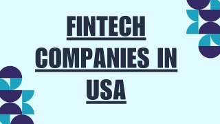 Fintech Companies in USA | Netvorker
