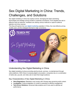 Sex Digital Marketing in China_ Trends, Challenges, and Solutions