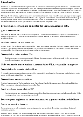 Guía para maximizar tus beneficios con Amazon FBA y estrategias de marketing