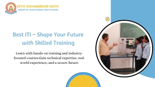 Best ITI – Shape Your Future with Skilled Training