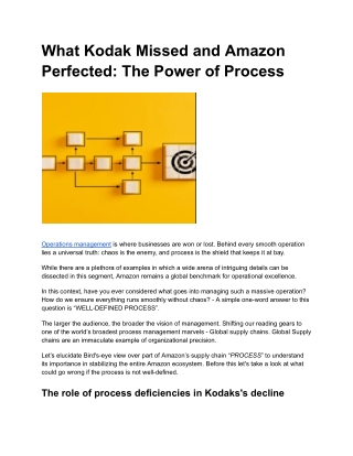 What Kodak Missed and Amazon Perfected_ The Power of Process