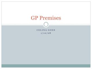 GP Premises