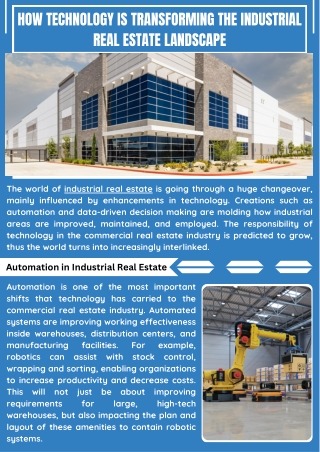 Innovative Industrial Real Estate Solutions