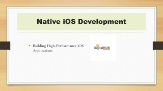 Native iOS Development | Build High-Performance iPhone App