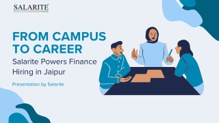 From Campus to Career: Salarite Powers Finance Hiring in Jaipur