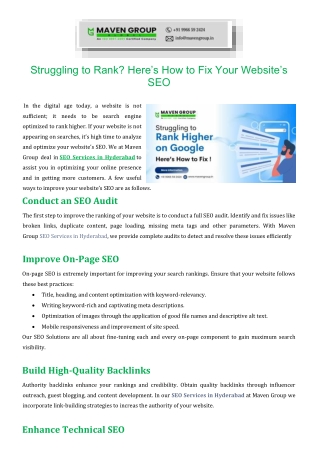 Struggling to Rank Here’s How to Fix Your Website’s SEO.docx