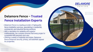 Reliable Fence Installation Services in San Jose for All Property Types