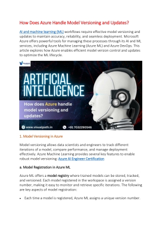 Azure AI Engineer Training in Chennai | Microsoft Azure AI