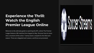 Watch EPL Online