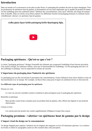 Packaging premium : valoriser vos spiritueux haut de gamme