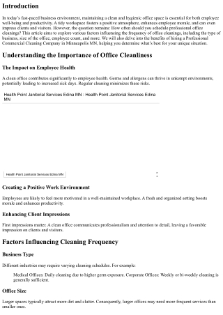 How Often Should You Schedule Professional Office Cleanings?