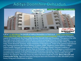 aditya doonshire, 9810186936, investors clinic