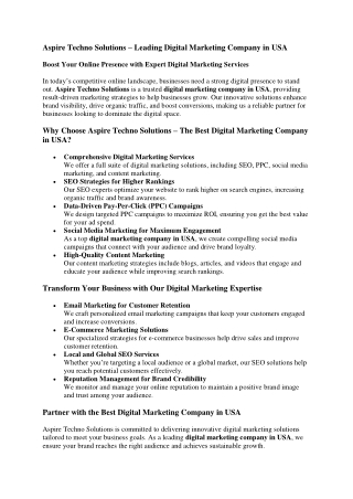Aspire Techno Solutions Blog 2