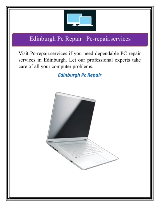 Edinburgh Pc Repair | Pc-repair.services