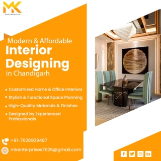 Interior Designing in Chandigarh by MK Enterprise - Transform Your Space