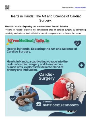 Hearts in Hands The Art and Science of Cardiac