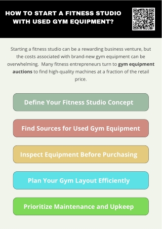 How To Start A Fitness Studio With Used Gym Equipment?
