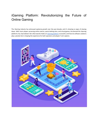 iGaming Platform_ Revolutionizing the Future of Online Gaming