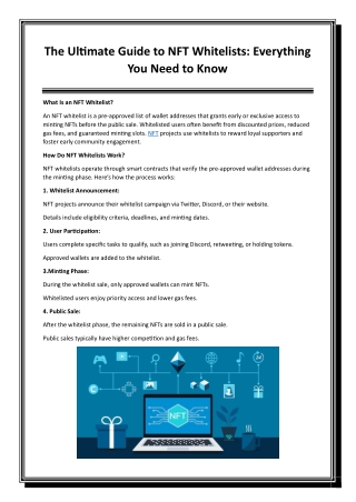 The Ultimate Guide to NFT Whitelists Everything You Need to Know