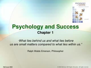 Psychology and Success