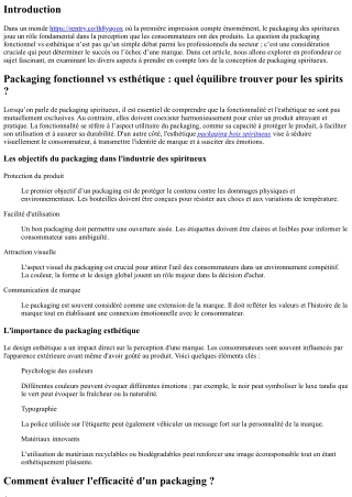 Packaging fonctionnel vs esthétique : quel équilibre trouver pour les spirits ?
