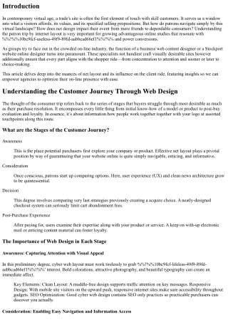 Understanding the Customer Journey Through Web Design