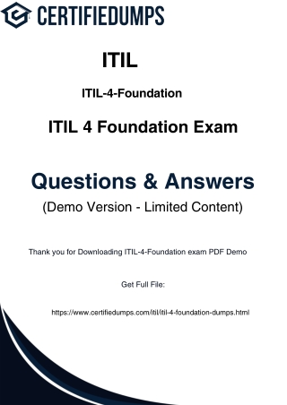 Your Guide to ITIL 4 Foundation Certification Success in 2025