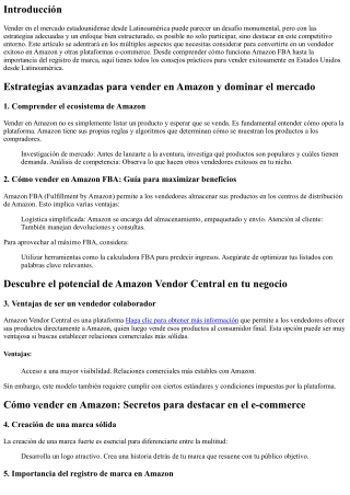 Consejos prácticos para vender exitosamente en Estados Unidos desde Latinoaméric