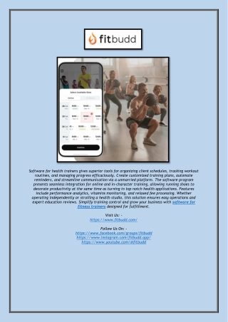 Software for Fitness Trainers | Manage Clients & Track Progress