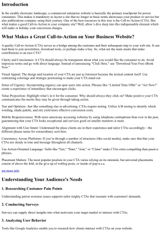 What Makes a Great Call-to-Action on Your Business Website?
