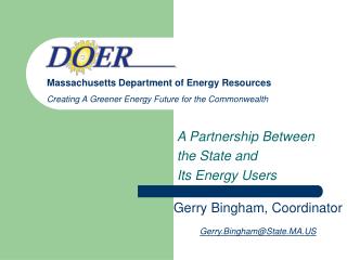 A Partnership Between the State and Its Energy Users