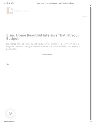 Elevate Your Interiors with Lusso Decor – Expert Interior Fitting Contractors
