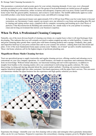 Experienced One-time Cleaning Services In Orangevale, Ca