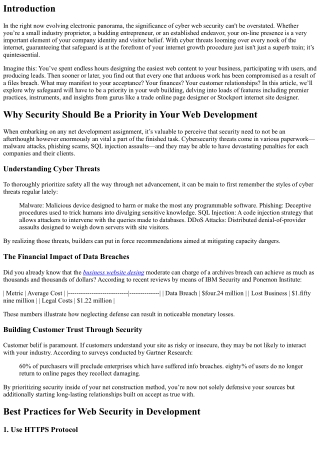 Why Security Should Be a Priority in Your Web Development