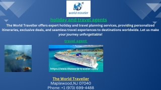 holiday and travel agents