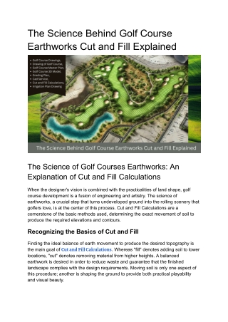 The Science Behind Golf Course Earthworks_ Cut and Fill Explained_offpage blog_Komal