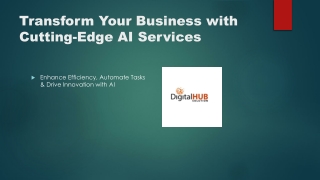 Expert Artificial Intelligence Services to Boost Your Business