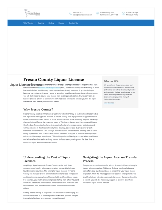 Buy & Sell Fresno County Liquor Licenses | Fast & Hassle-Free Licensing Assistan