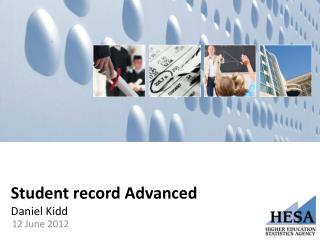 Student record Advanced Daniel Kidd