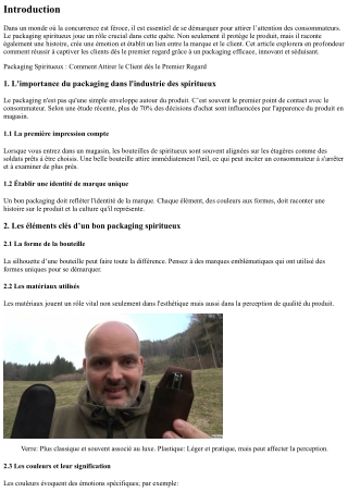 Packaging Spiritueux : Comment Attirer le Client dès le Premier Regard