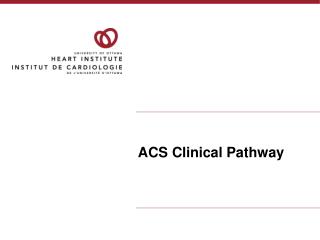 ACS Clinical Pathway