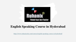 English Speaking Course in Hyderabad