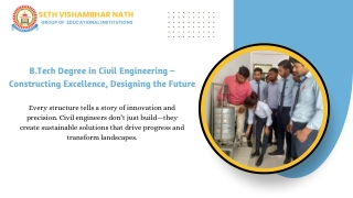 B.Tech Degree in Civil Engineering – Constructing Excellence, Designing the Future