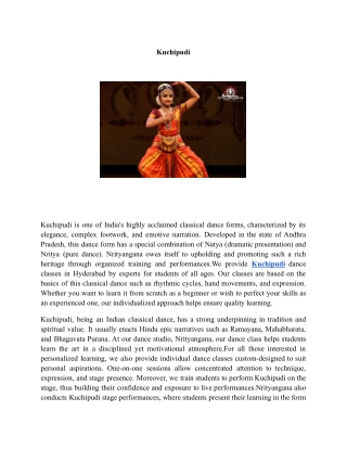 Kuchipudi  | Nrityangana