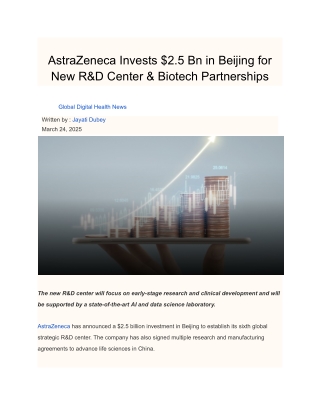 AstraZeneca Invests $2