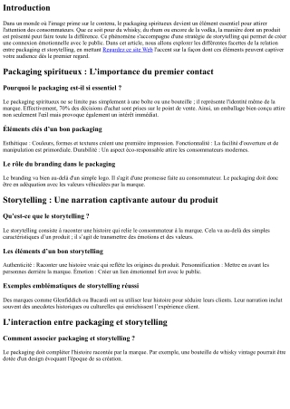 Packaging et storytelling : Captiver votre audience dès le premier regard