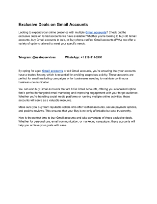 Buy Gmail Accounts in Bulk – Verified & Aged Options (1)