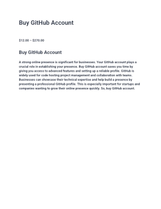 12.6 Top and Best Websites to Buy GitHub Account