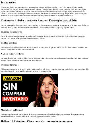 Consejos para destacar como vendedor en el mercado digital español